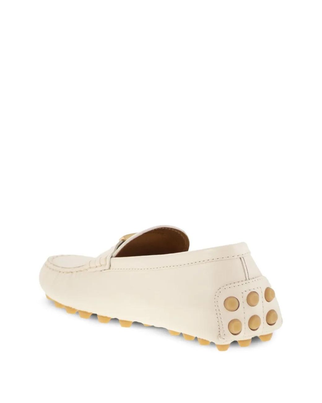 Tod's Natural Gommino Leather Loafers