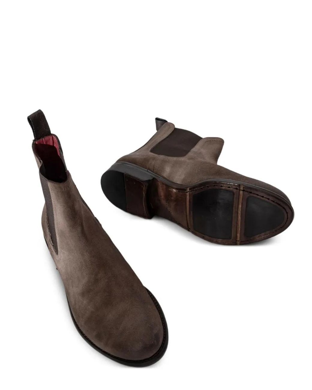 SOMMET Brown Elastic-Panel Boots