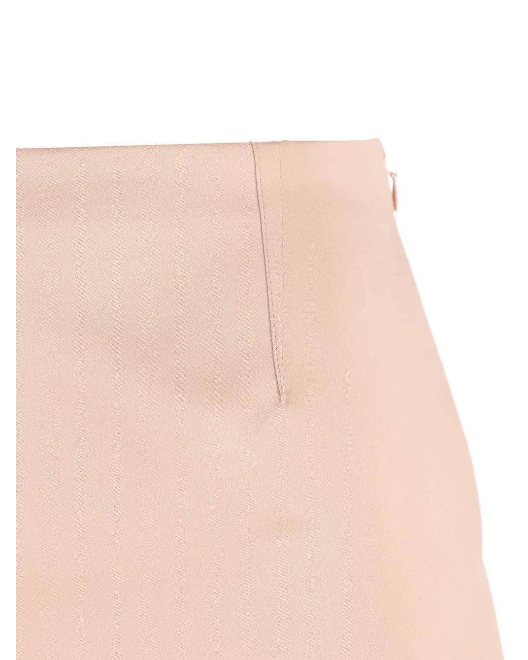 Chloé Natural Vertical Stitching Mini Skirt