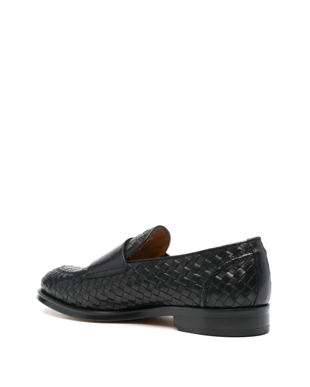 Doucal's Black Interwoven Monk Shoes for men