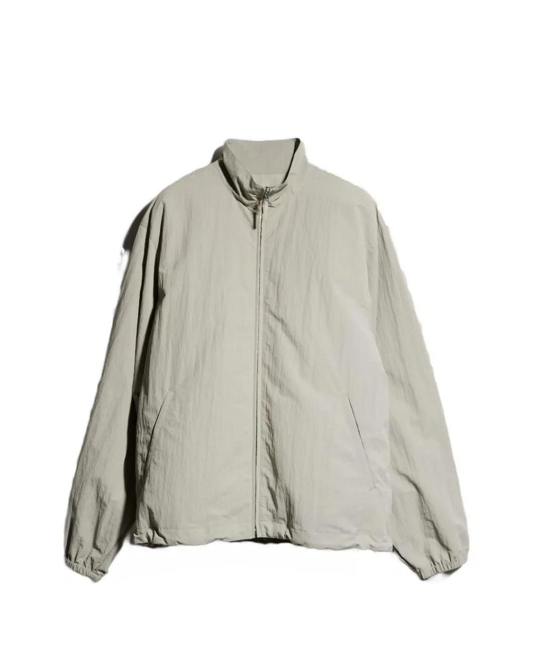Gucci Gray High-Neck Zip-Up Jacket for men