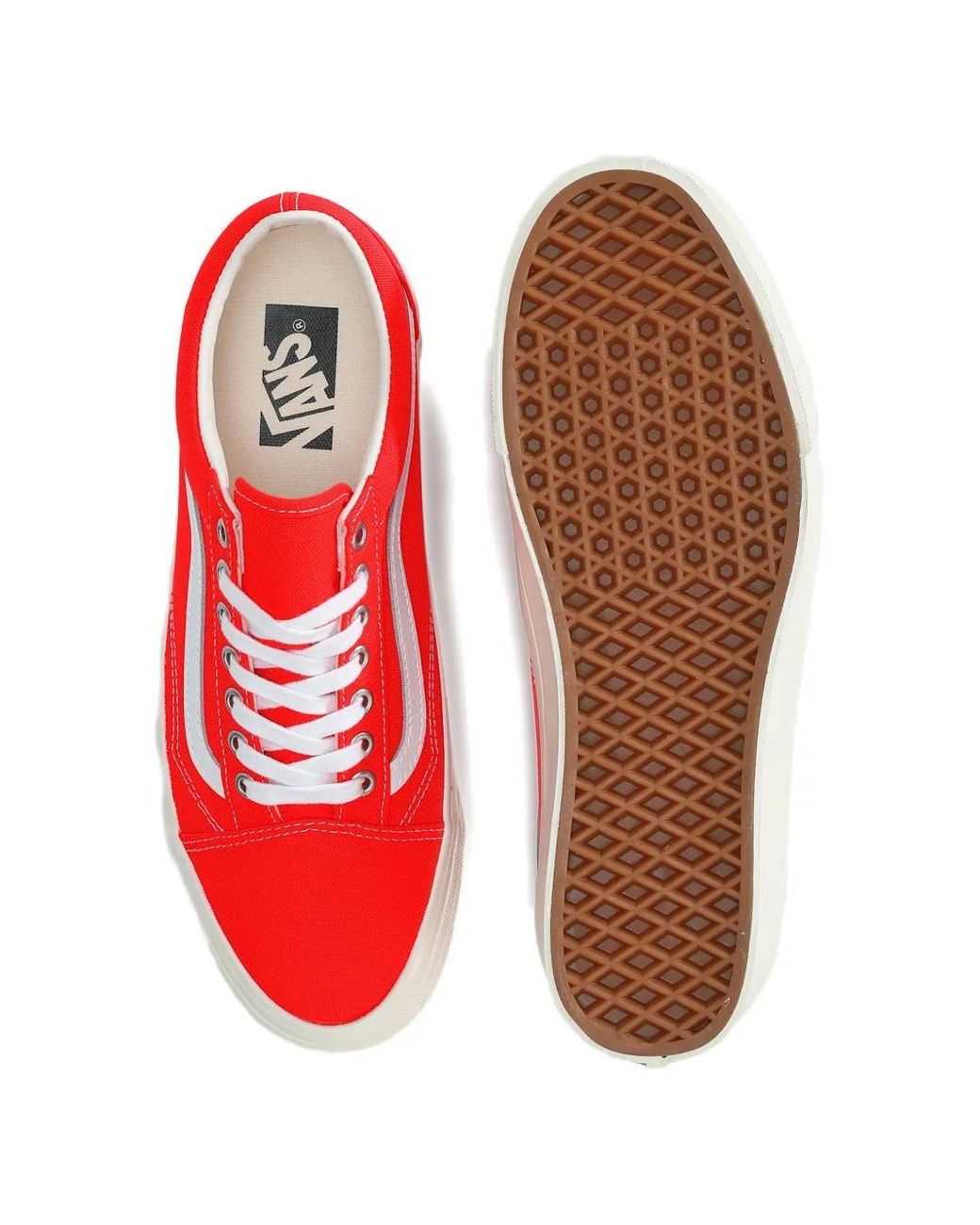 Vans Red Old Skool Lace-Up Sneakers