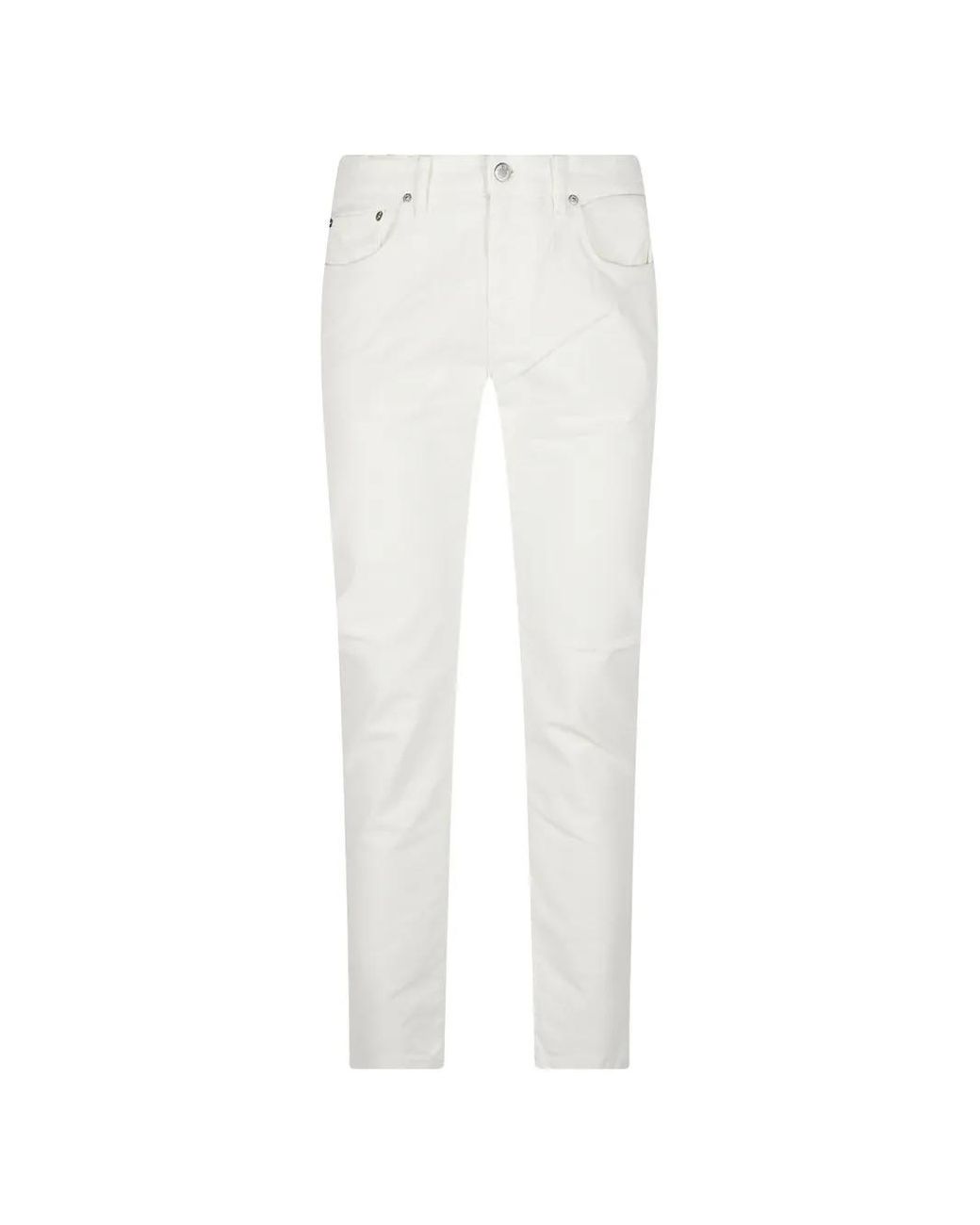 PT Torino White Logo-Patch Trousers for men