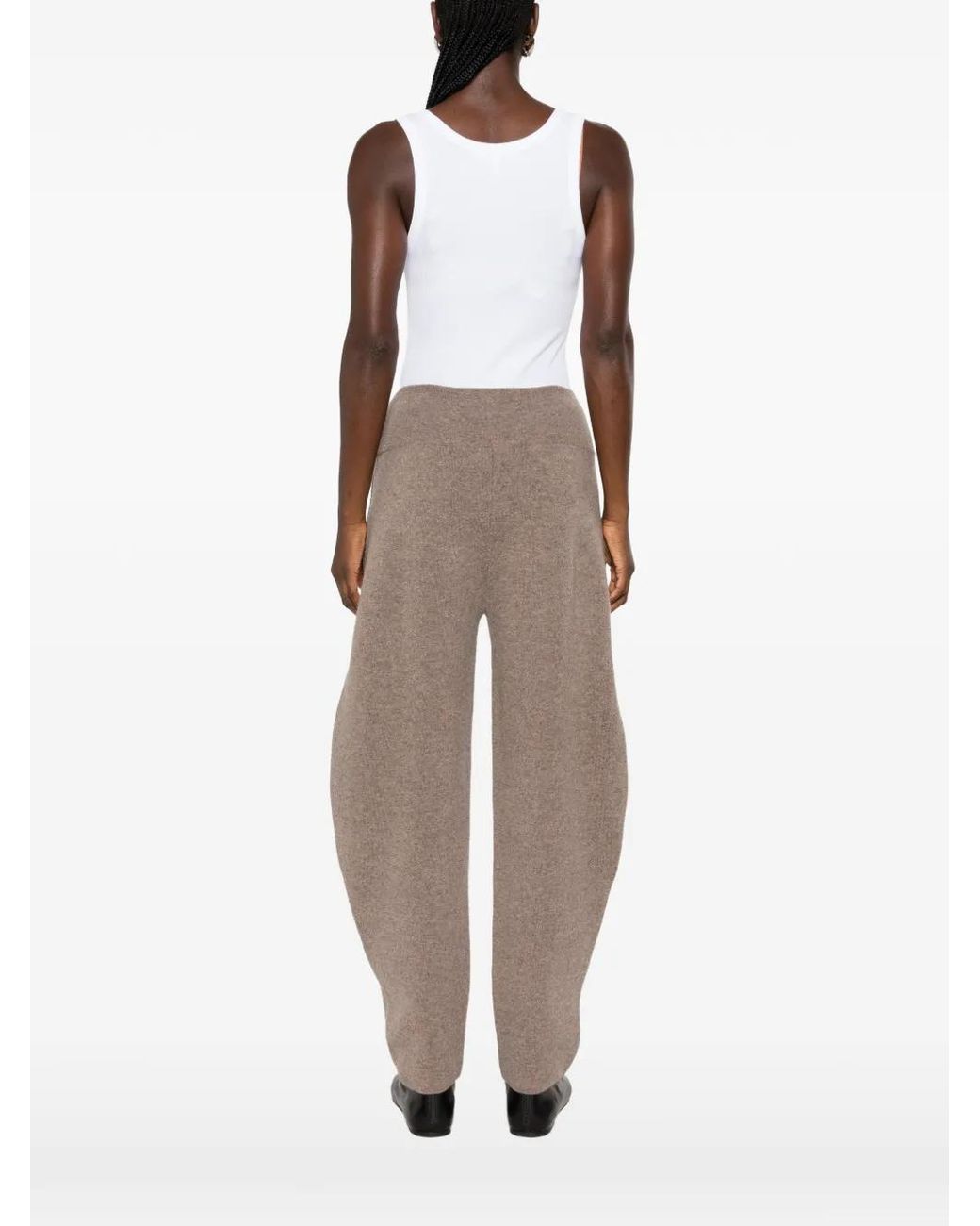 Viktoria Chan Gray Sindy Bold Knitted Trousers