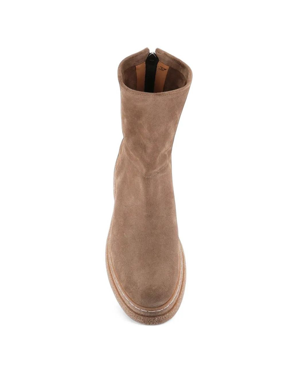 Alberto Fasciani Brown Gill Suede Rear-Zip Ankle Boots