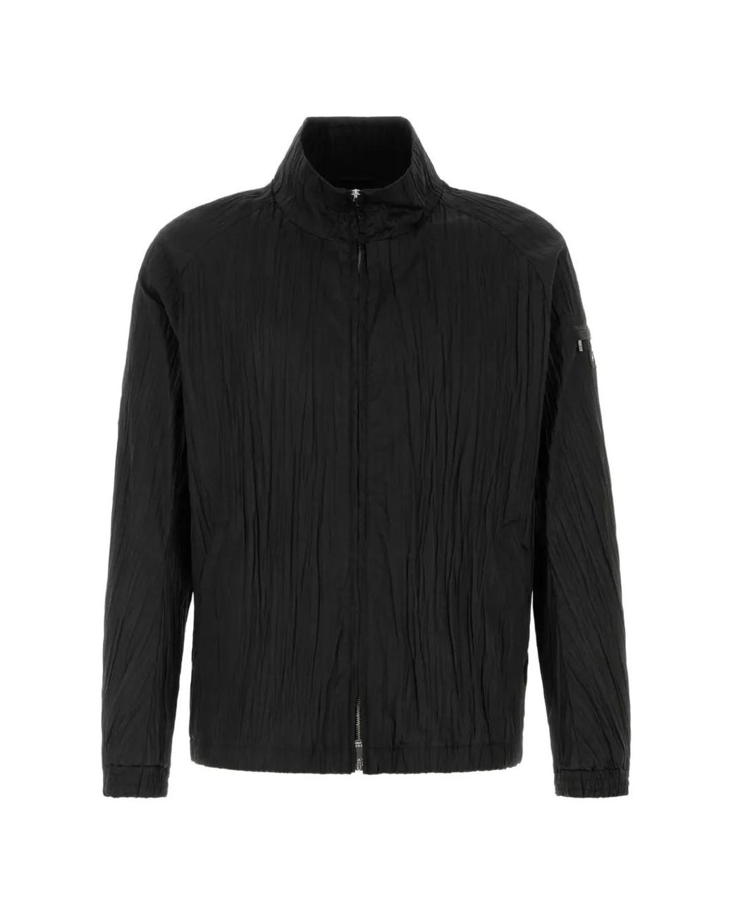 Tatras Black Plissé-Effect Jacket for men