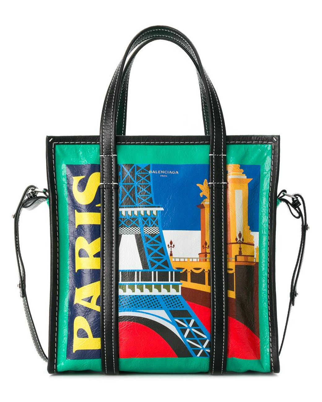 Balenciaga Bazar Paris Shopper Green | Lyst