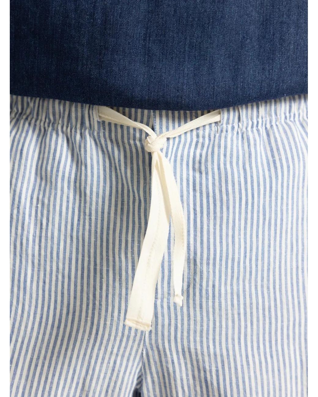 Orlebar Brown Blue Alex Striped Trousers for men