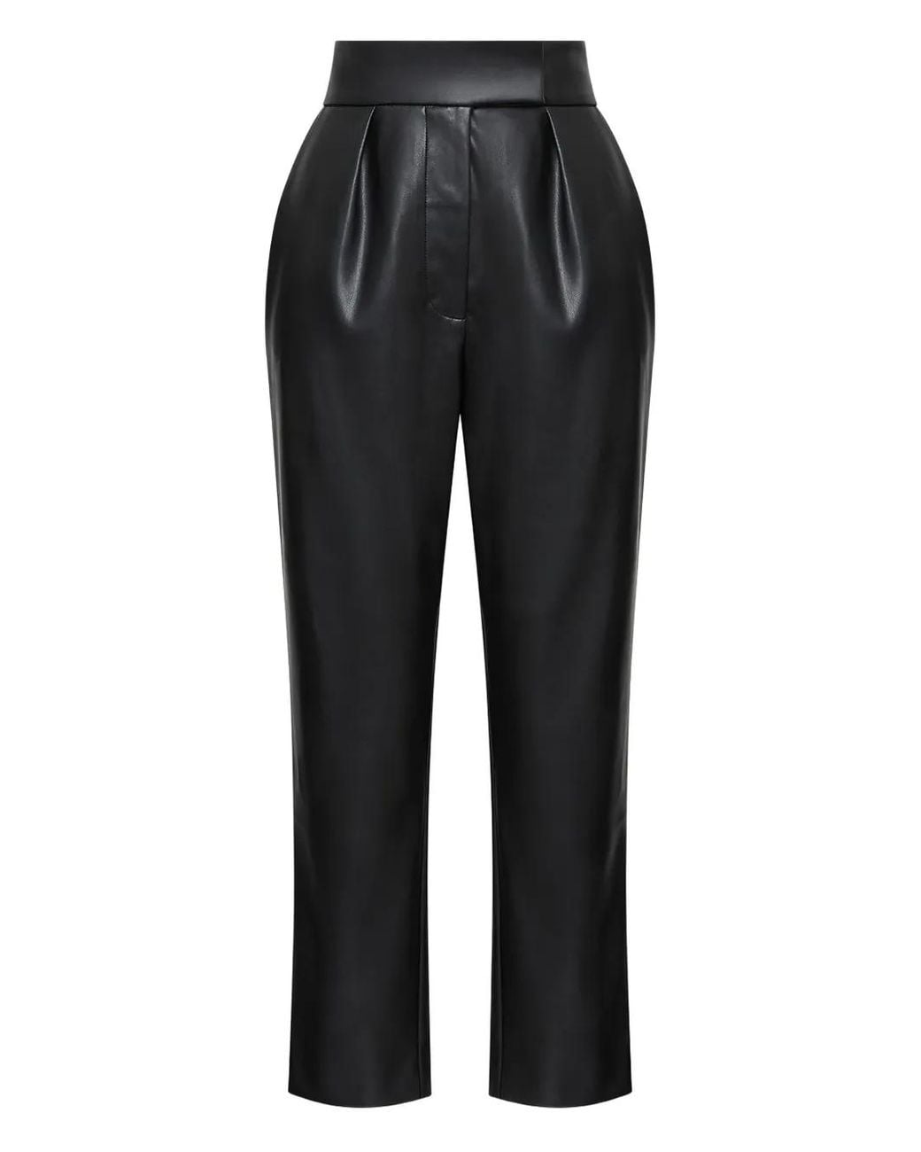 Maliparmi Black Pleated Straight Trousers