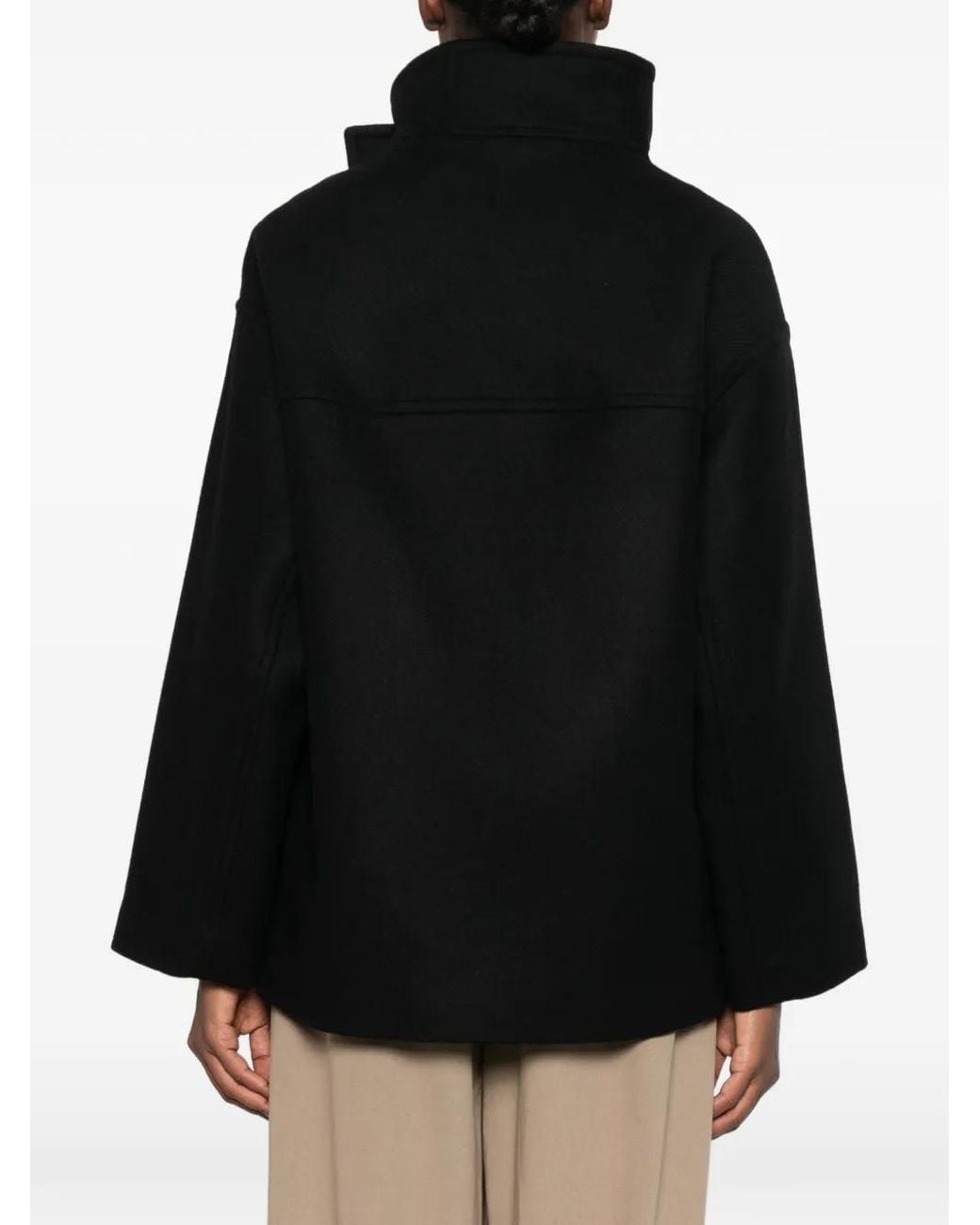 Joseph Black Isaia Double-Breasted Coat