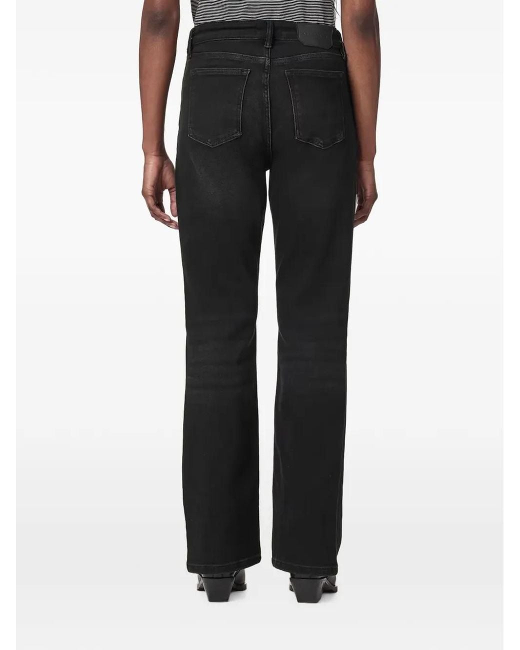 AllSaints Black Haldan Bootcut Jeans