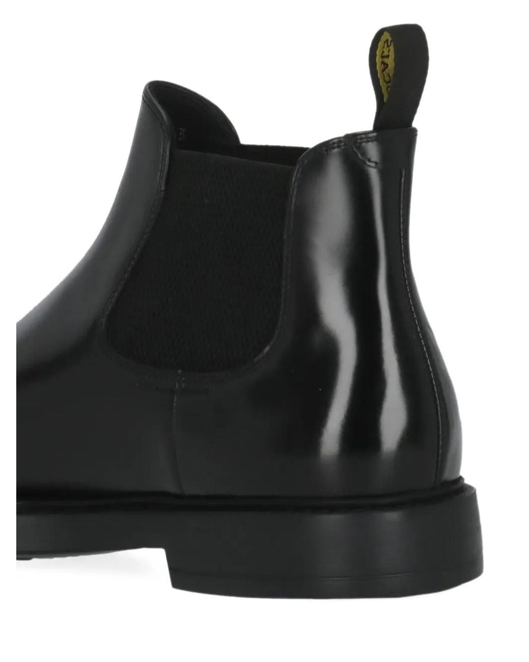 Doucal's Black Elasticated-Side Ankle Boots for men
