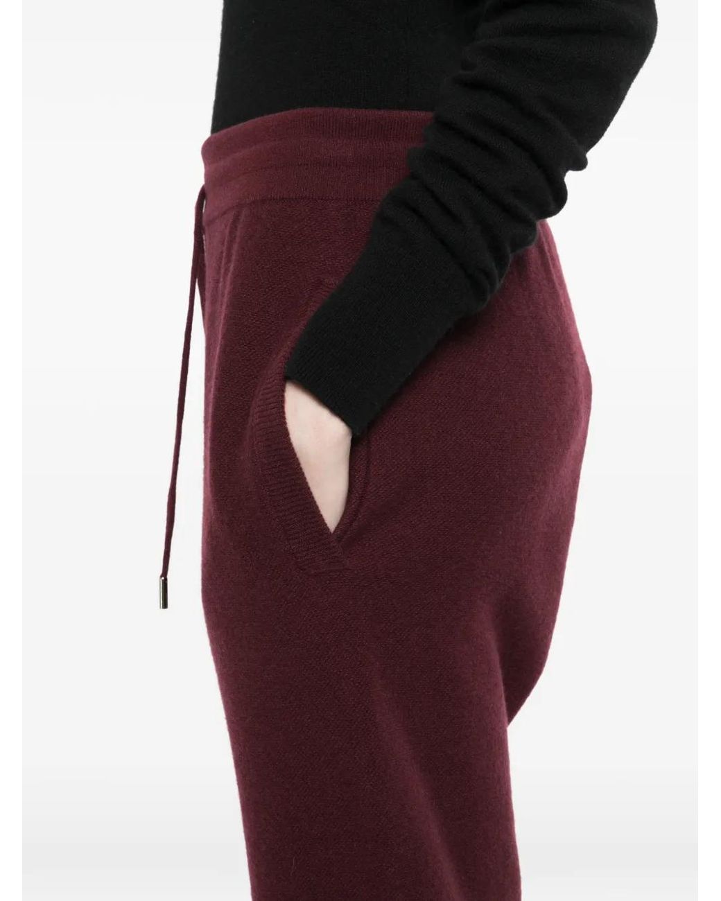Versace Red Drawstring Trousers