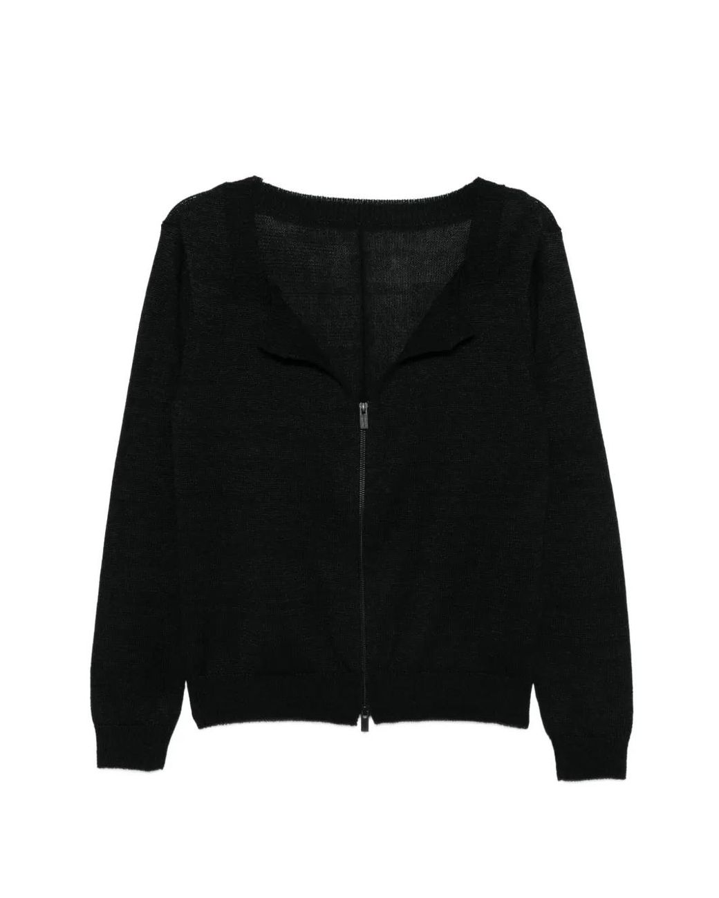 Yohji Yamamoto Black Manteau Zippé