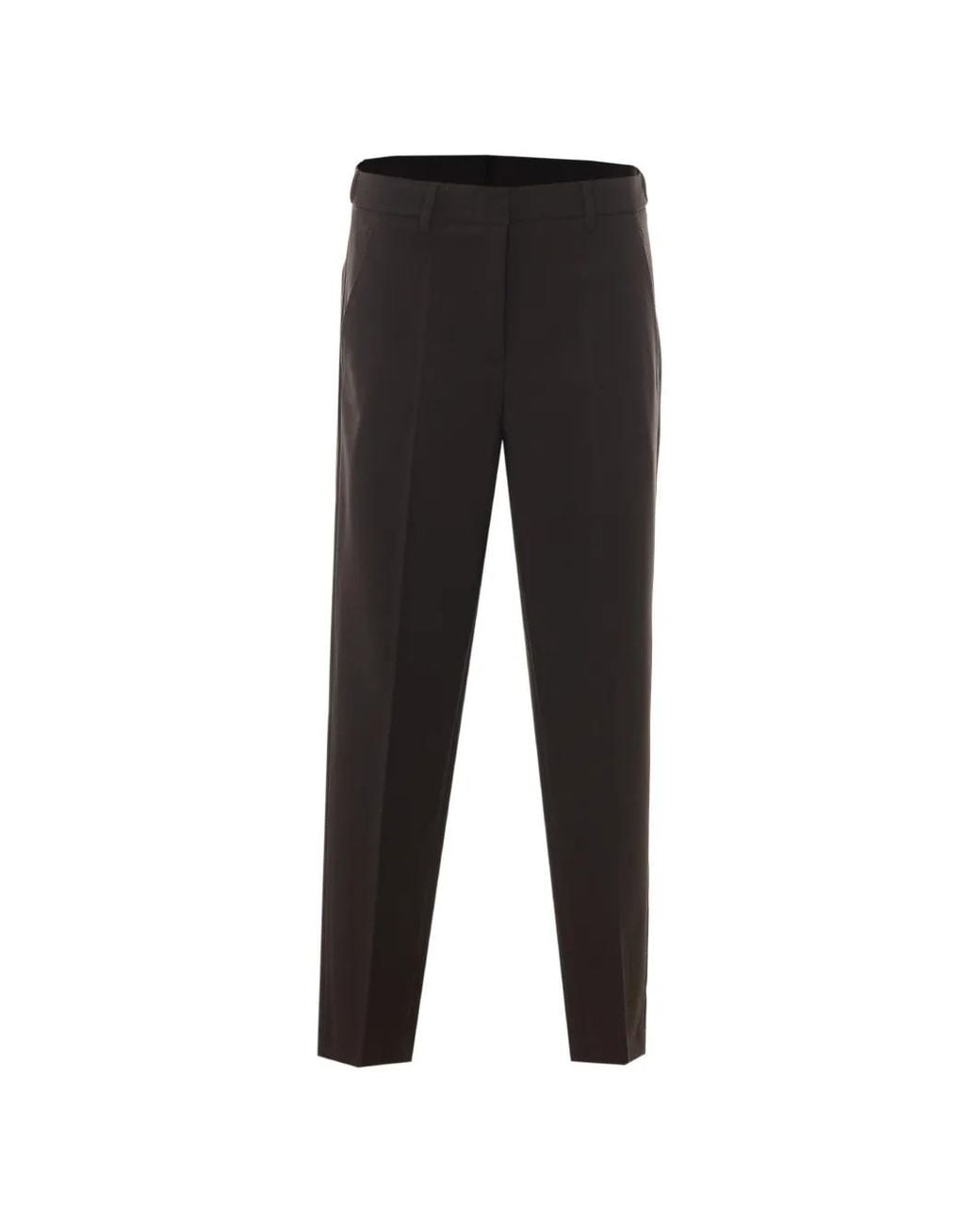 RUE DU BAC Black Straight-Leg Trousers