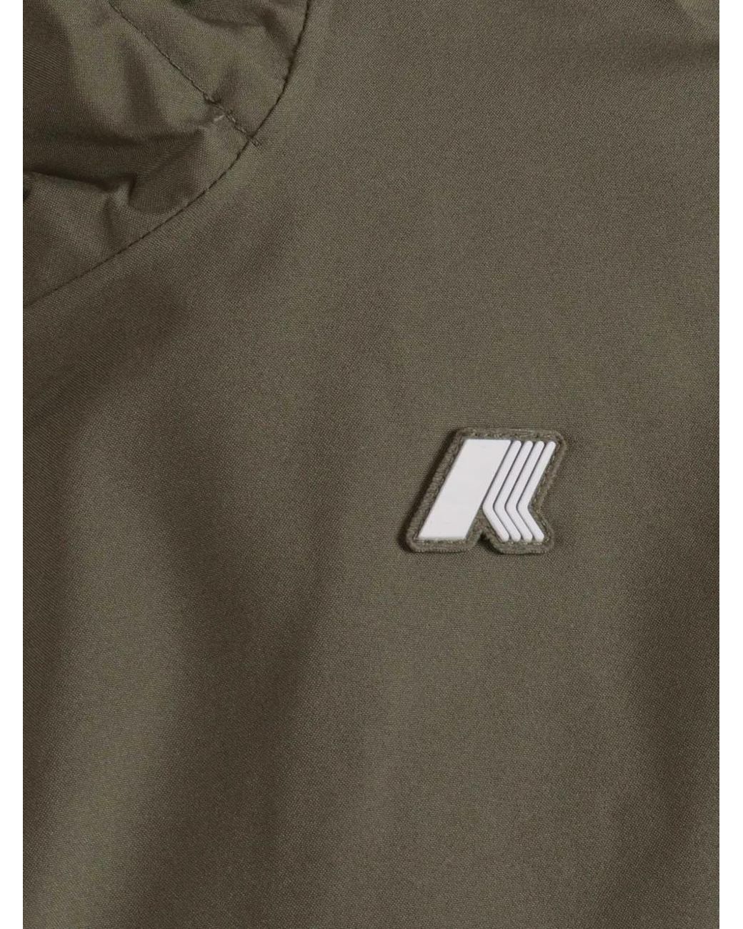 K-Way Green Hooded Zip Jacket