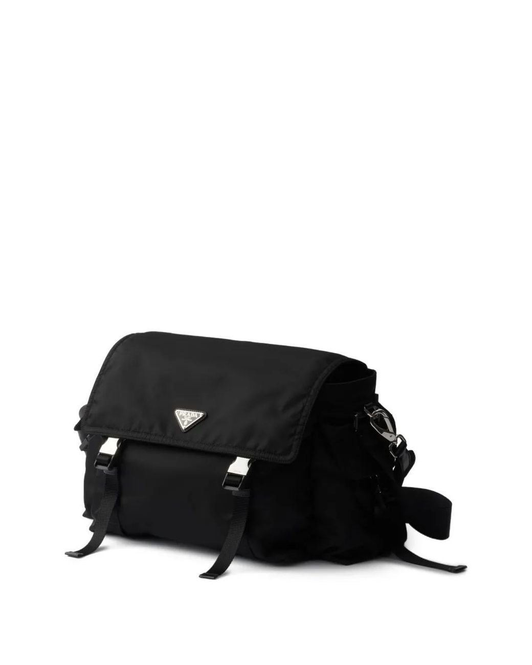Prada Black Explore Re-Nylon And Leather Crossbody Bag for men