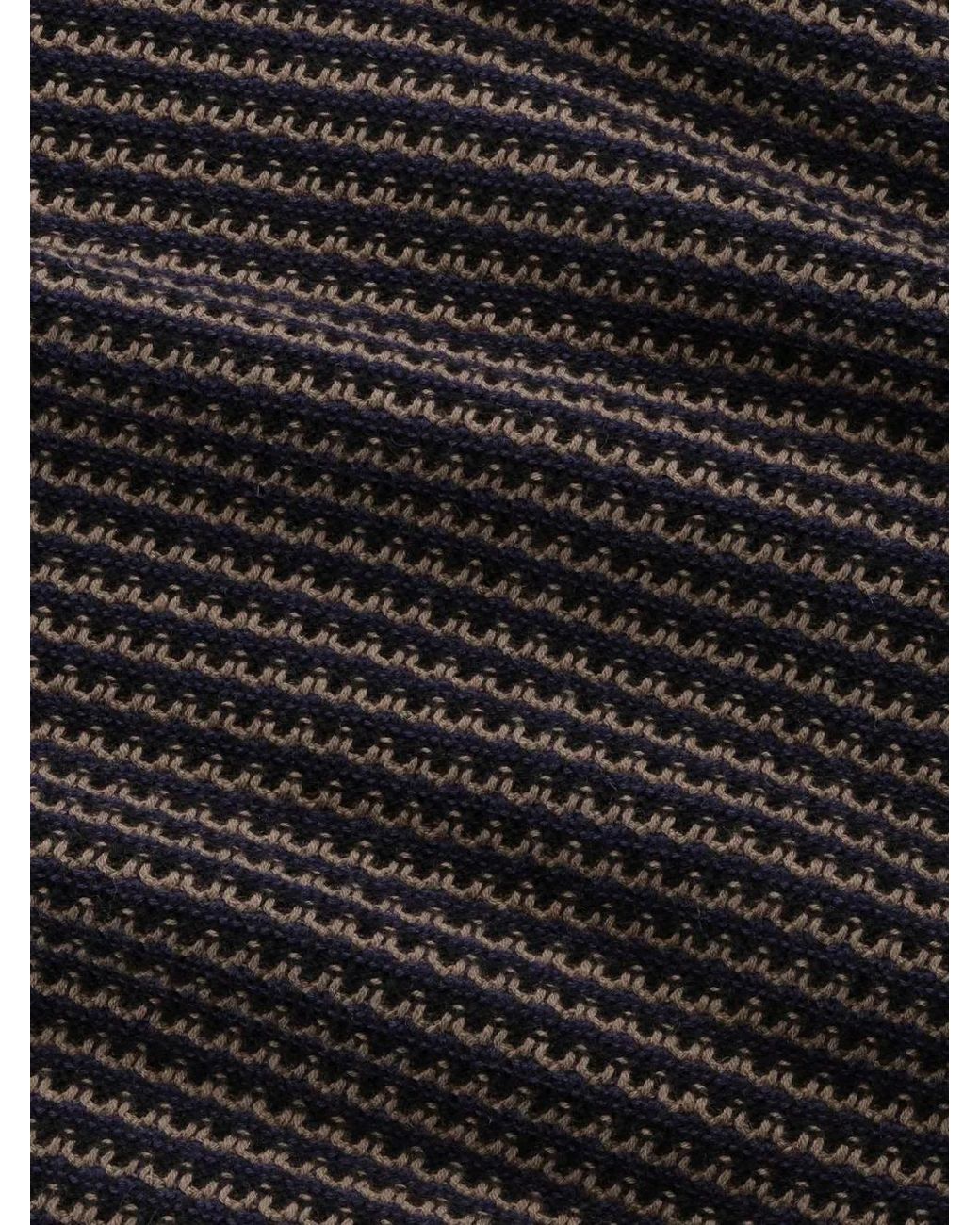 NN07 Gestreifter Pullover in Black für Herren