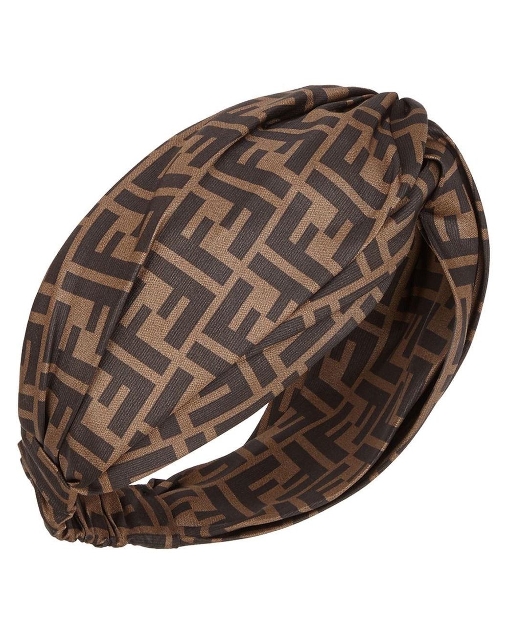 Fendi Ff-motif Hairband in Brown | Lyst