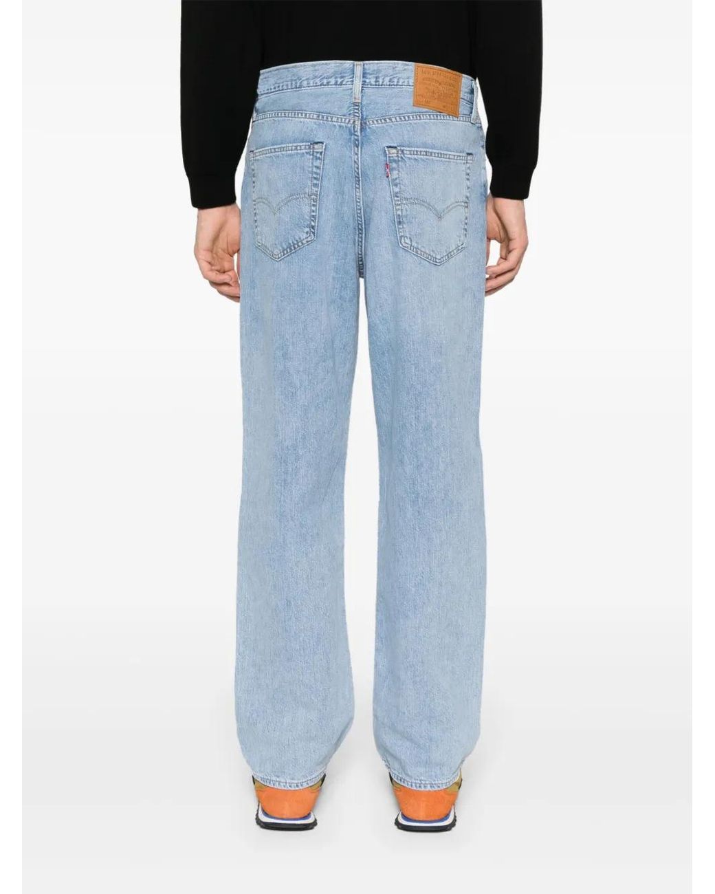 Levi's Blue 568 Loose-Leg Jeans for men