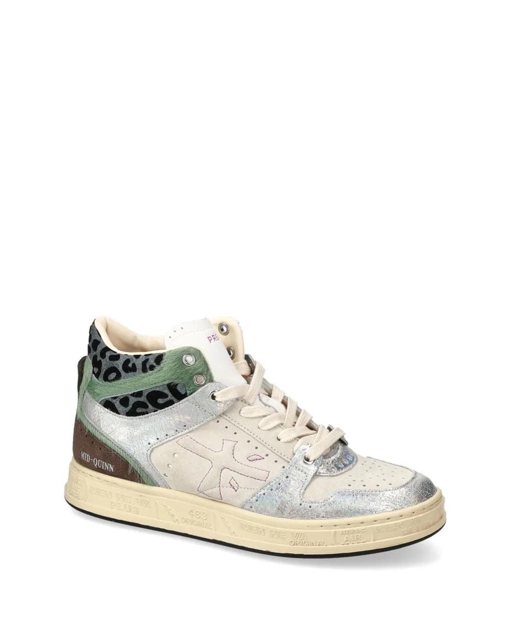 Premiata White Mid Quinnd Sneakers
