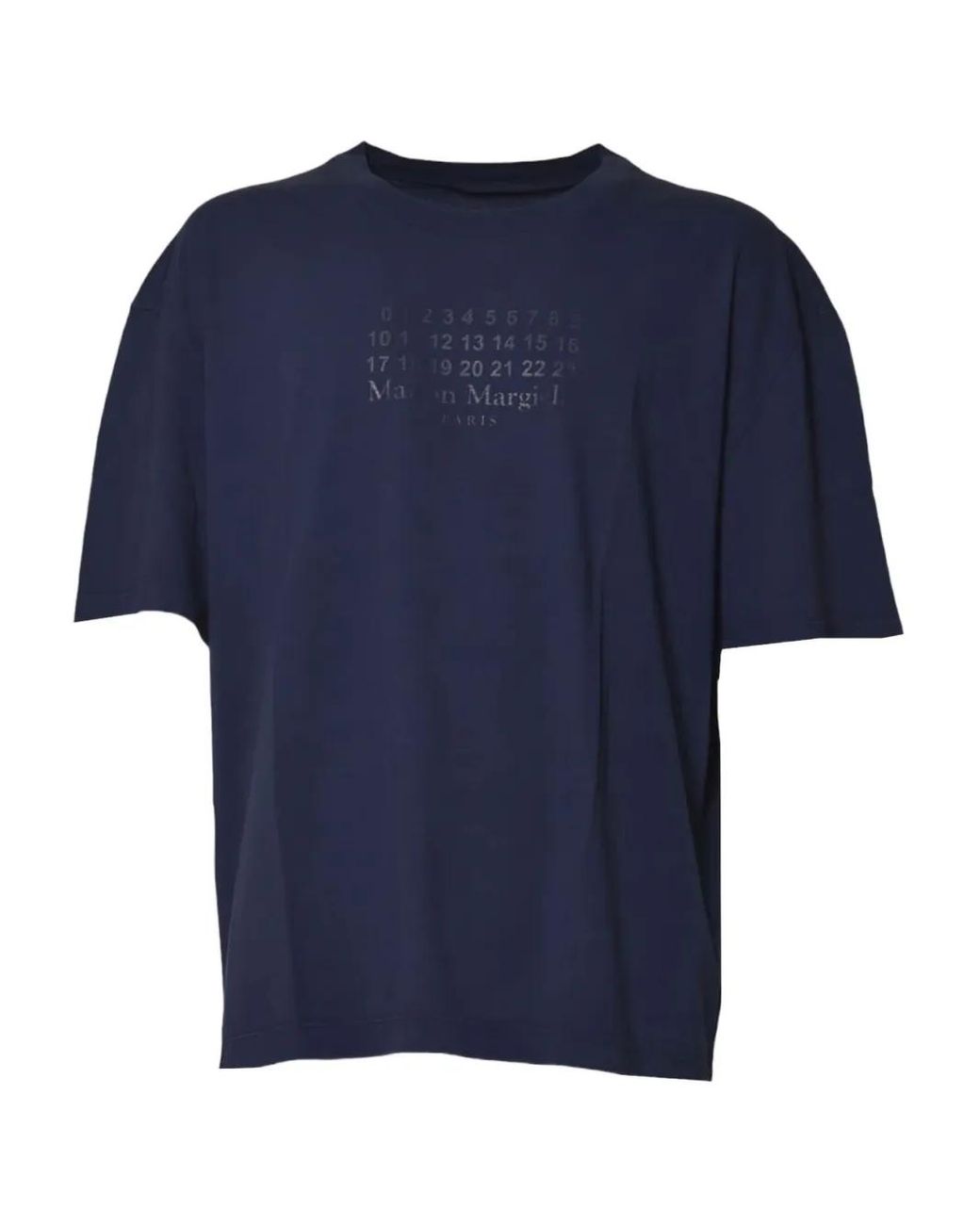 Maison Margiela Numeric T-Shirt in Blue for Men | Lyst