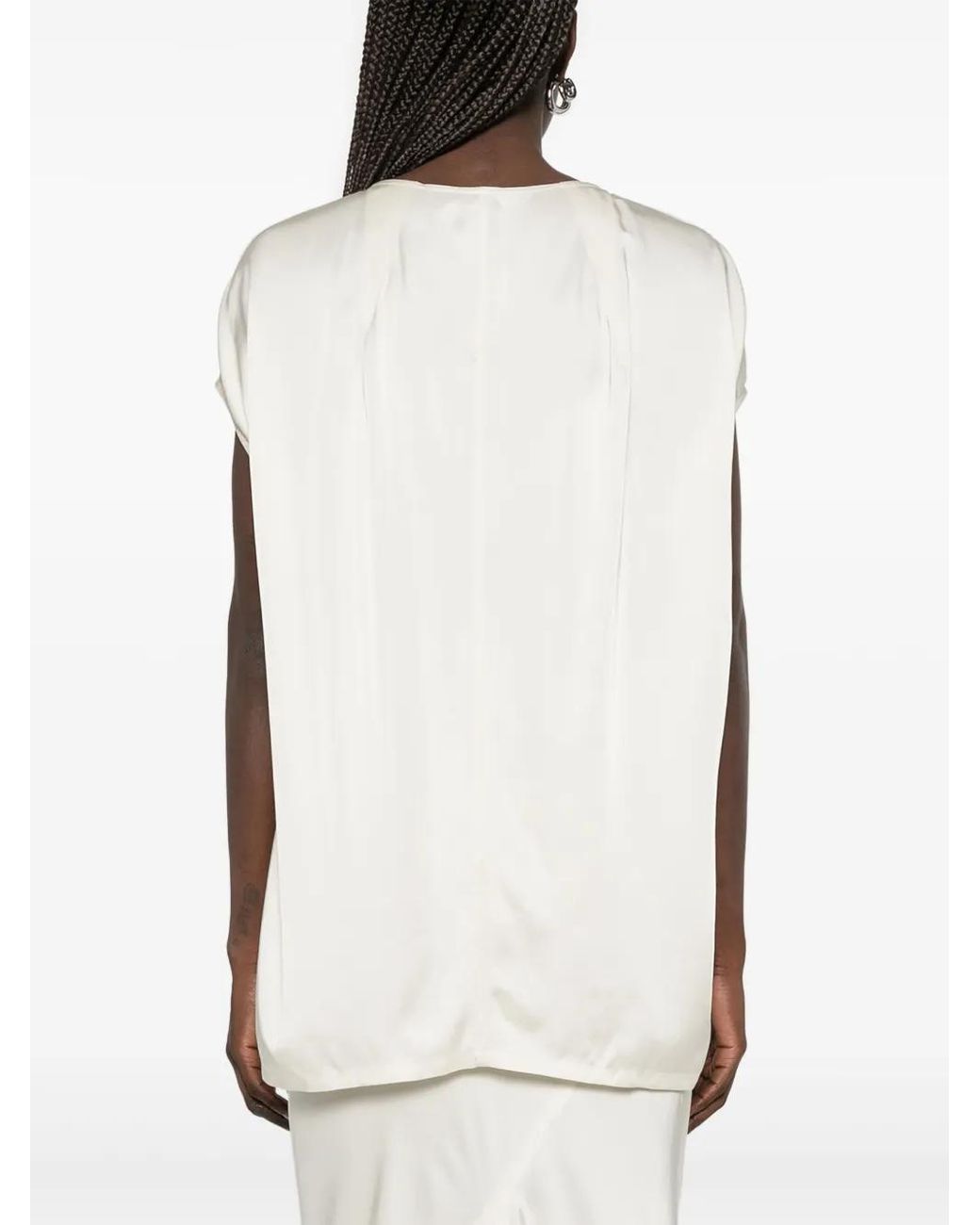 Rick Owens White Floating Blouse