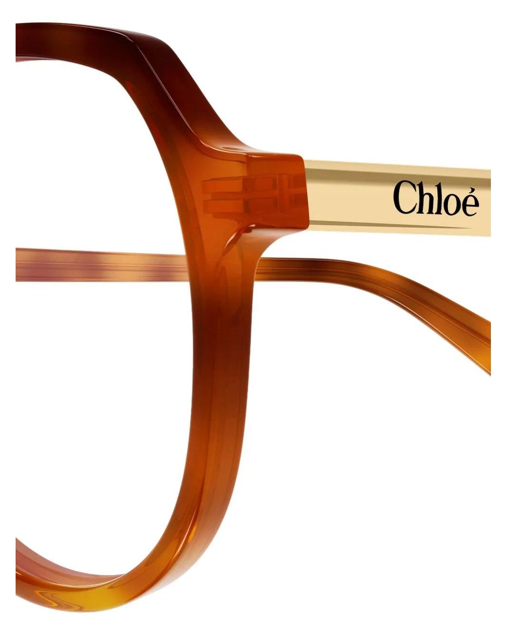 Chloé Brown Pilot-Frame Glasses