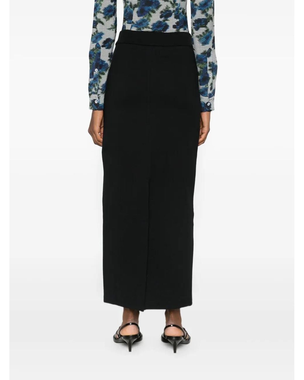 Coperni Straight Maxi-Rok in het Black