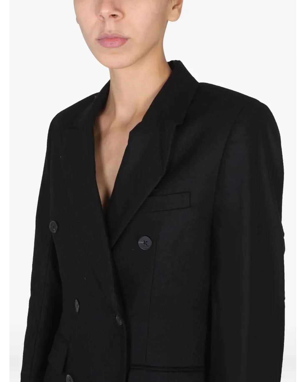Remain Black Double-Breasted Blazer