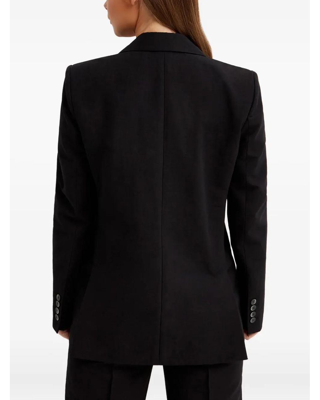 Fay Black Double-Breasted Blazer