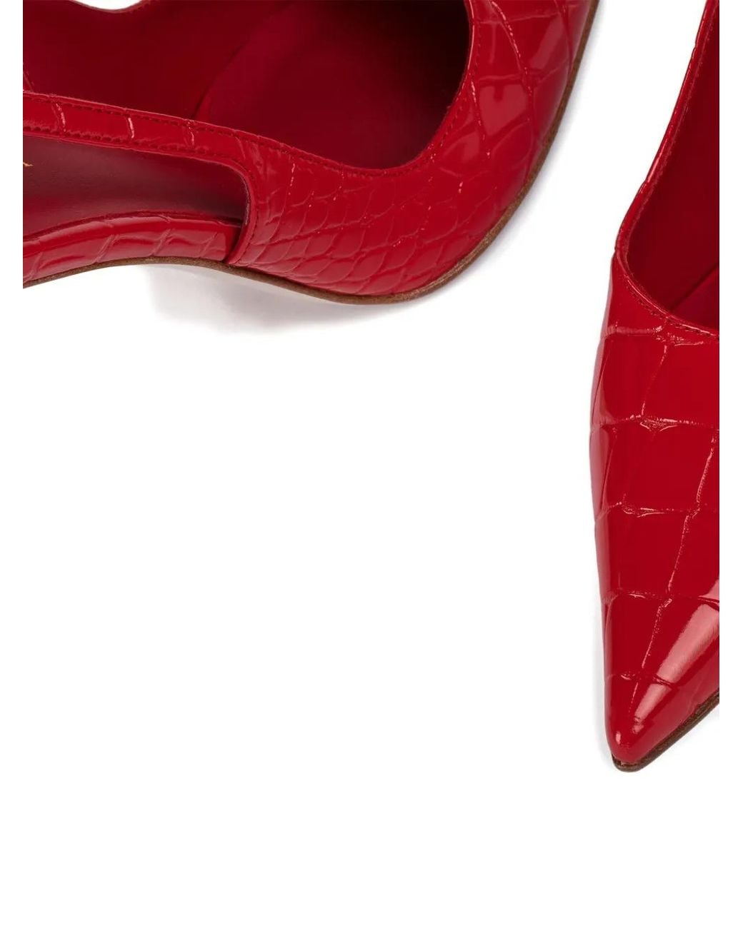 Le Silla Red 80Mm Bella Slingback Pumps