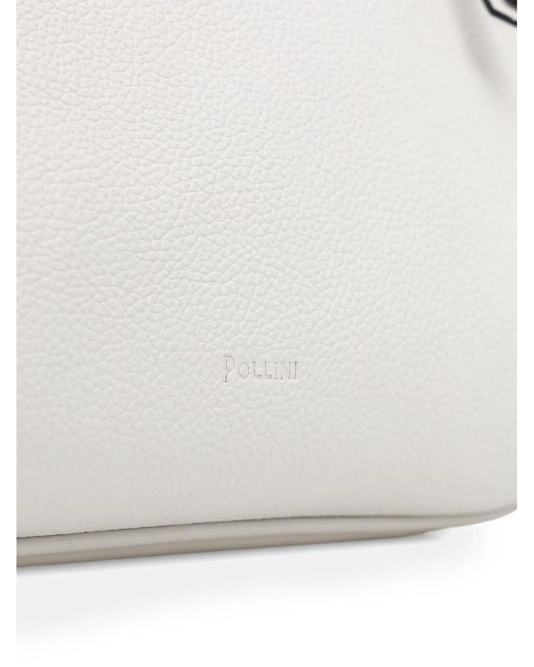 Pollini White Archive Collection Shoulder Bag