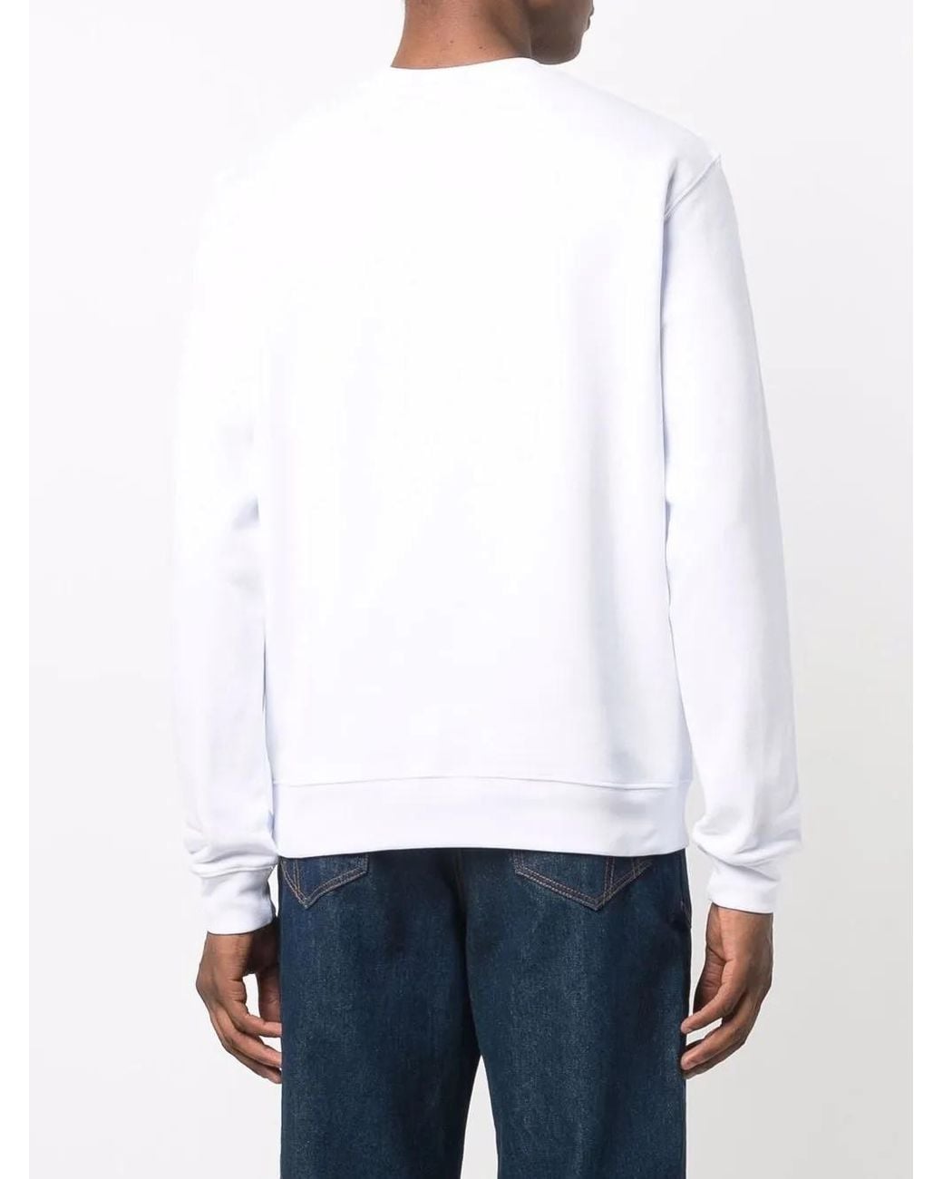 MSGM Black Logo-Print Cotton Sweatshirt for men