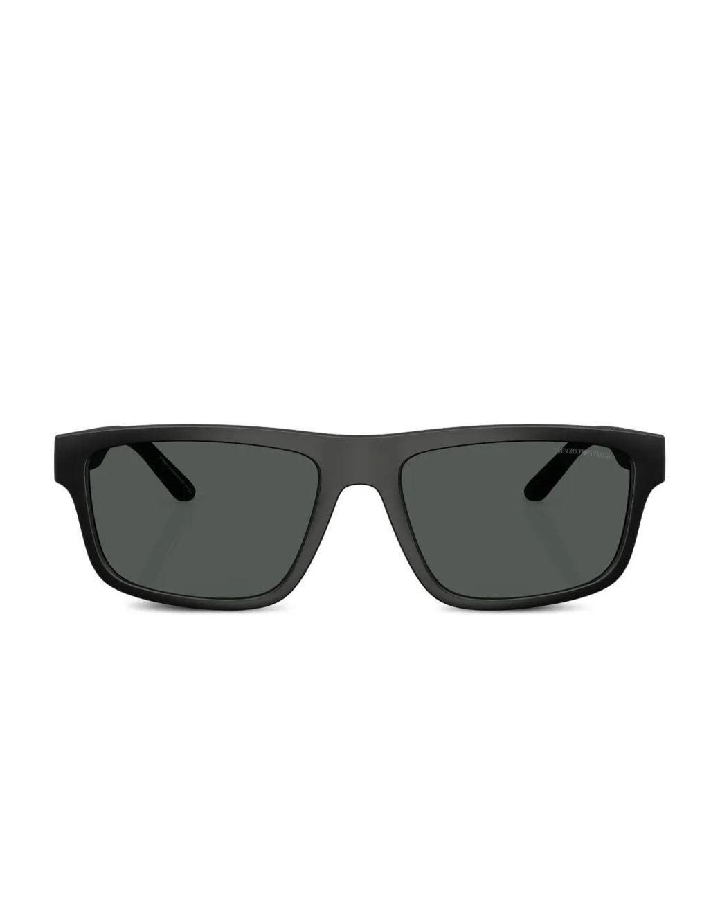 Emporio Armani Gray Logo-Print Sunglasses for men