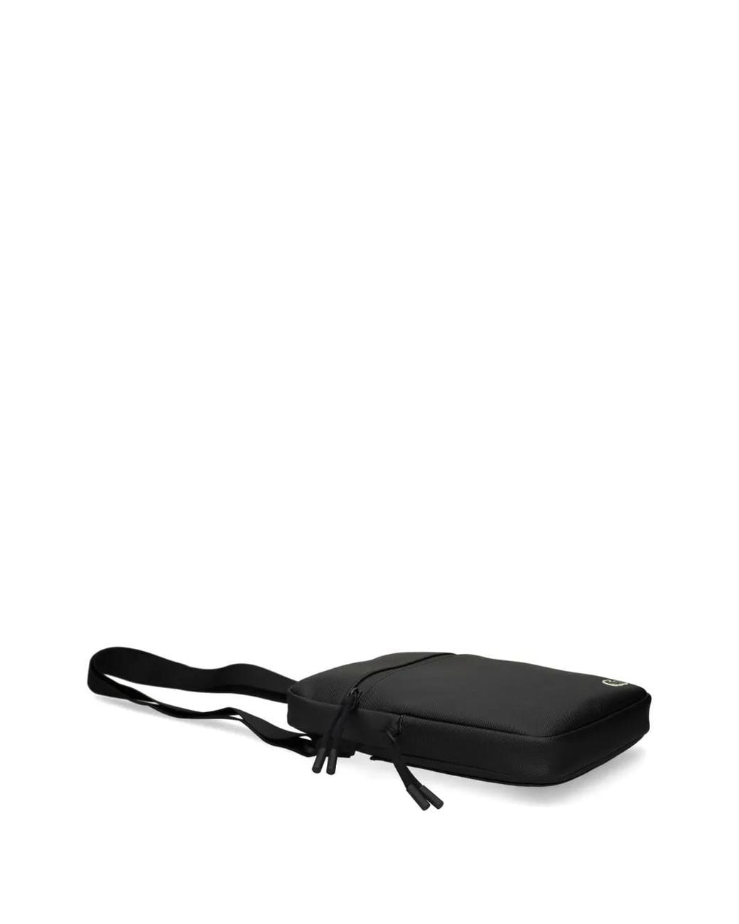 Lacoste Black Medium Lcst Piqué Satchel for men