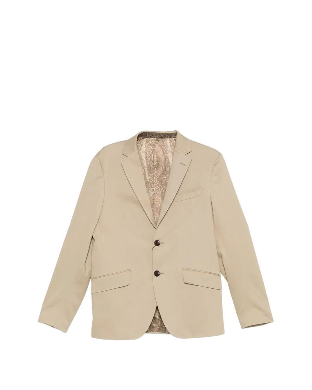Etro Blazer Met Bewerkte Revers in het Natural voor heren