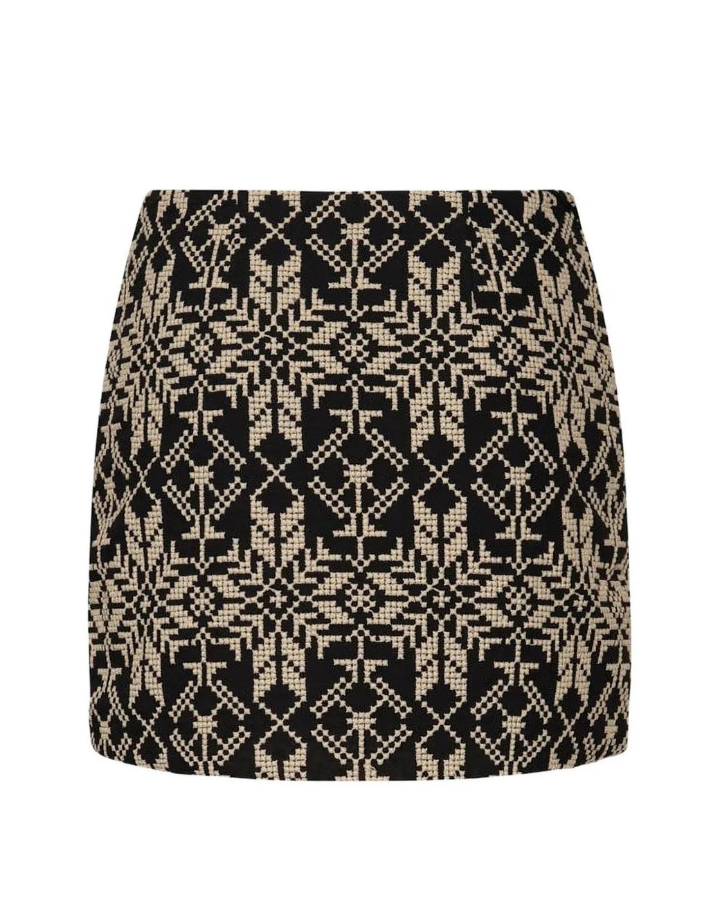 Johanna Ortiz Black Tapestry Of Love Wrap Mini Skirt