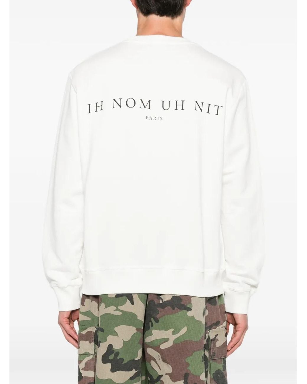 Ih Nom Uh Nit White Mask Future Graphic-Print Sweatshirt for men