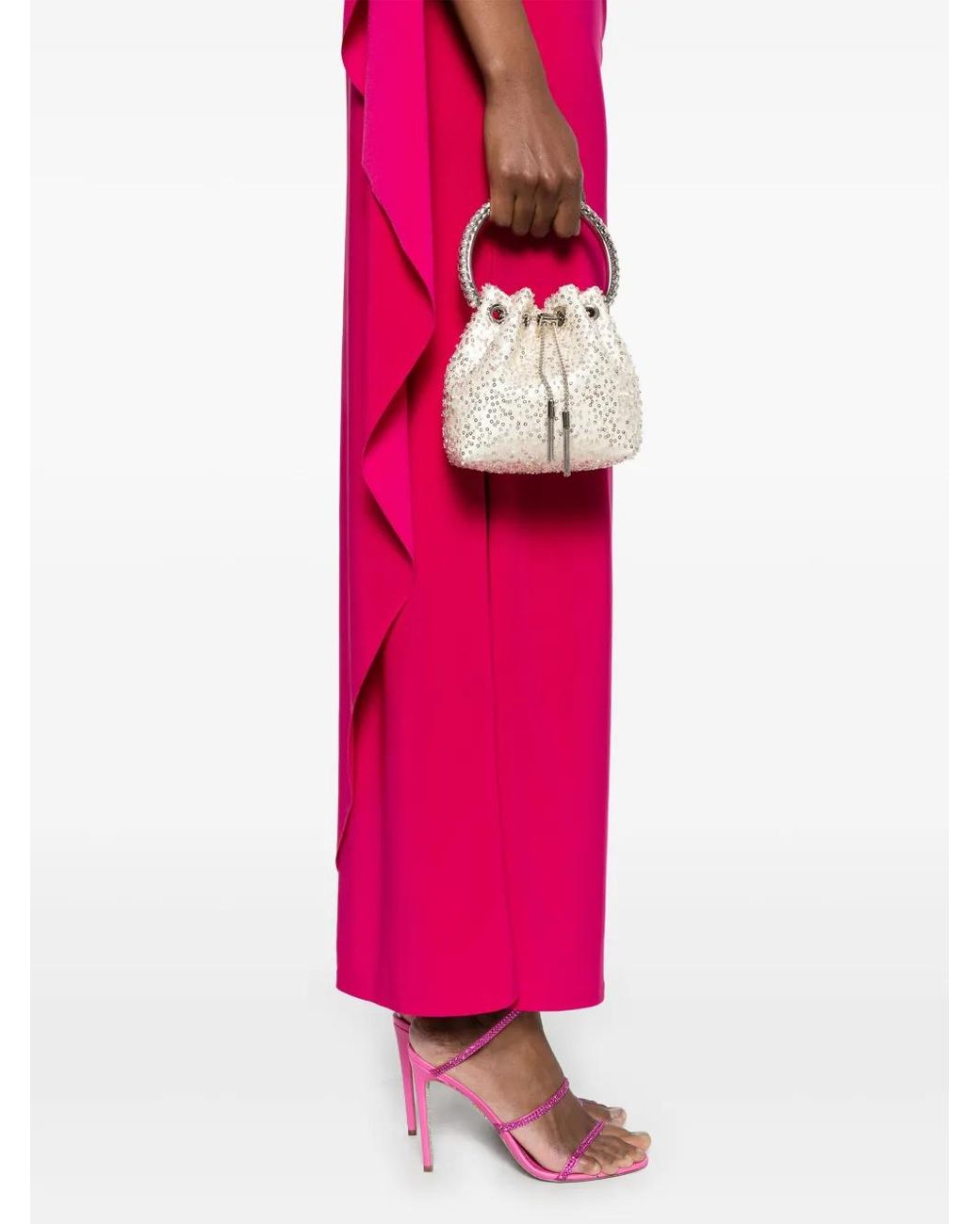 Blanca Vita Pink Ruched Maxi Dress