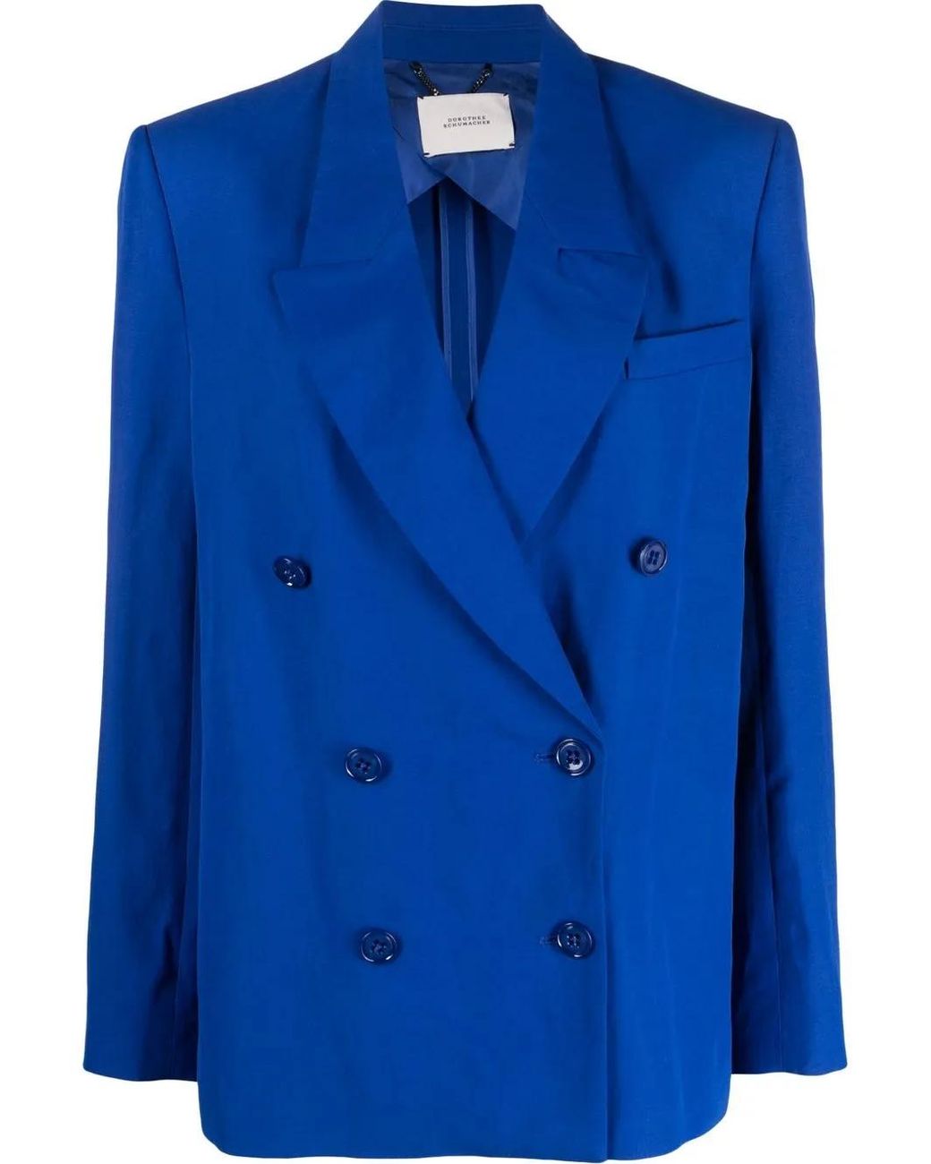 Dorothee Schumacher Blue Summery Double-Breasted Blazer