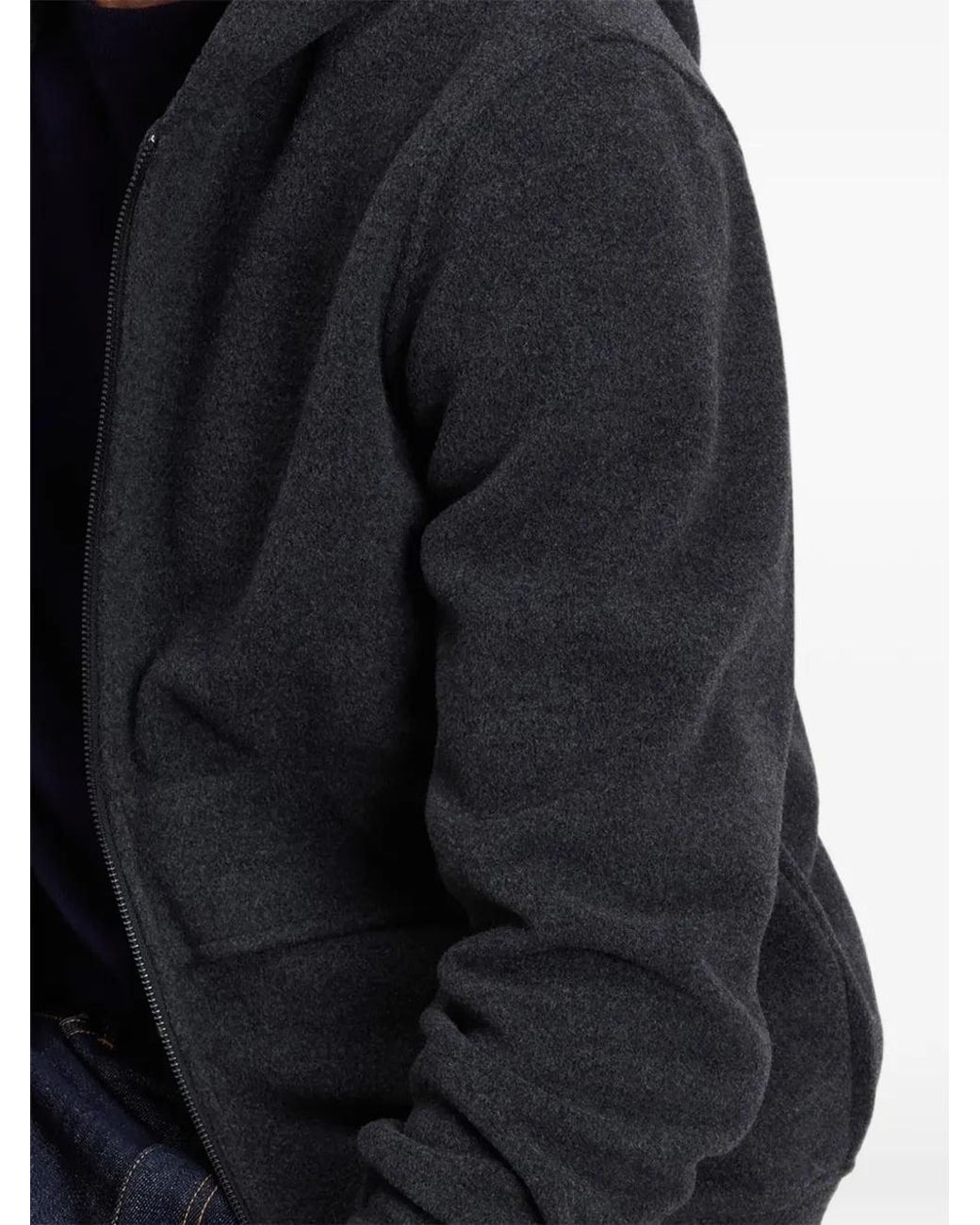 Woolrich Black Full-Zip Hoodie for men
