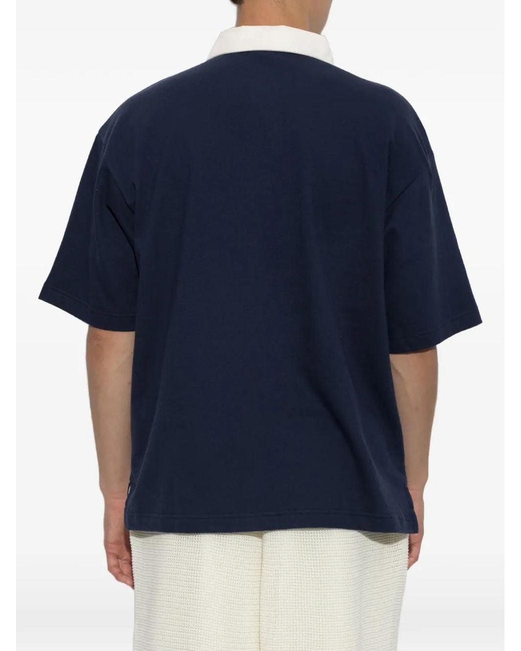 KENZO Blue Gots Varsity Relax Polo for men