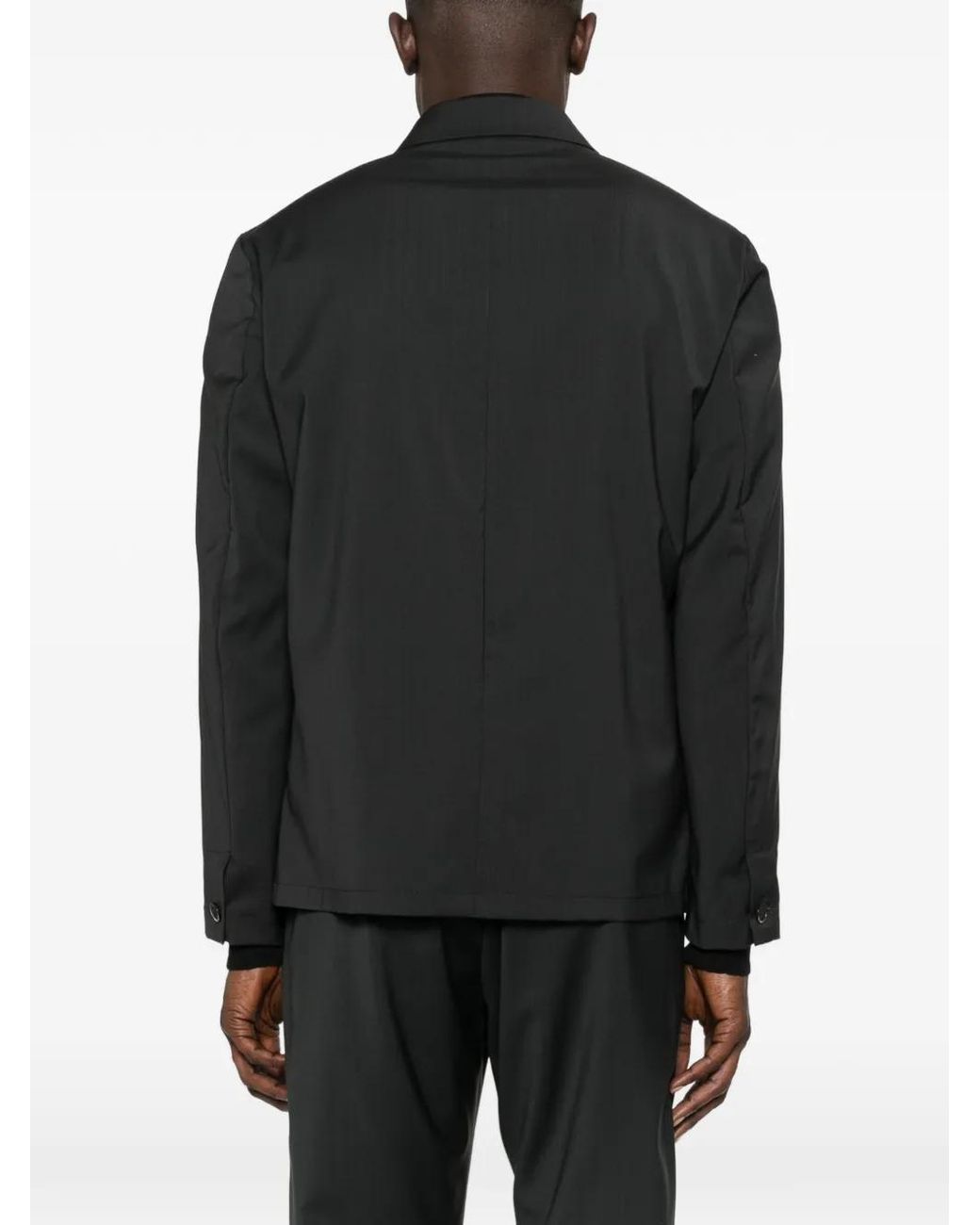 Giacca-Camicia di Barena in Black da Uomo