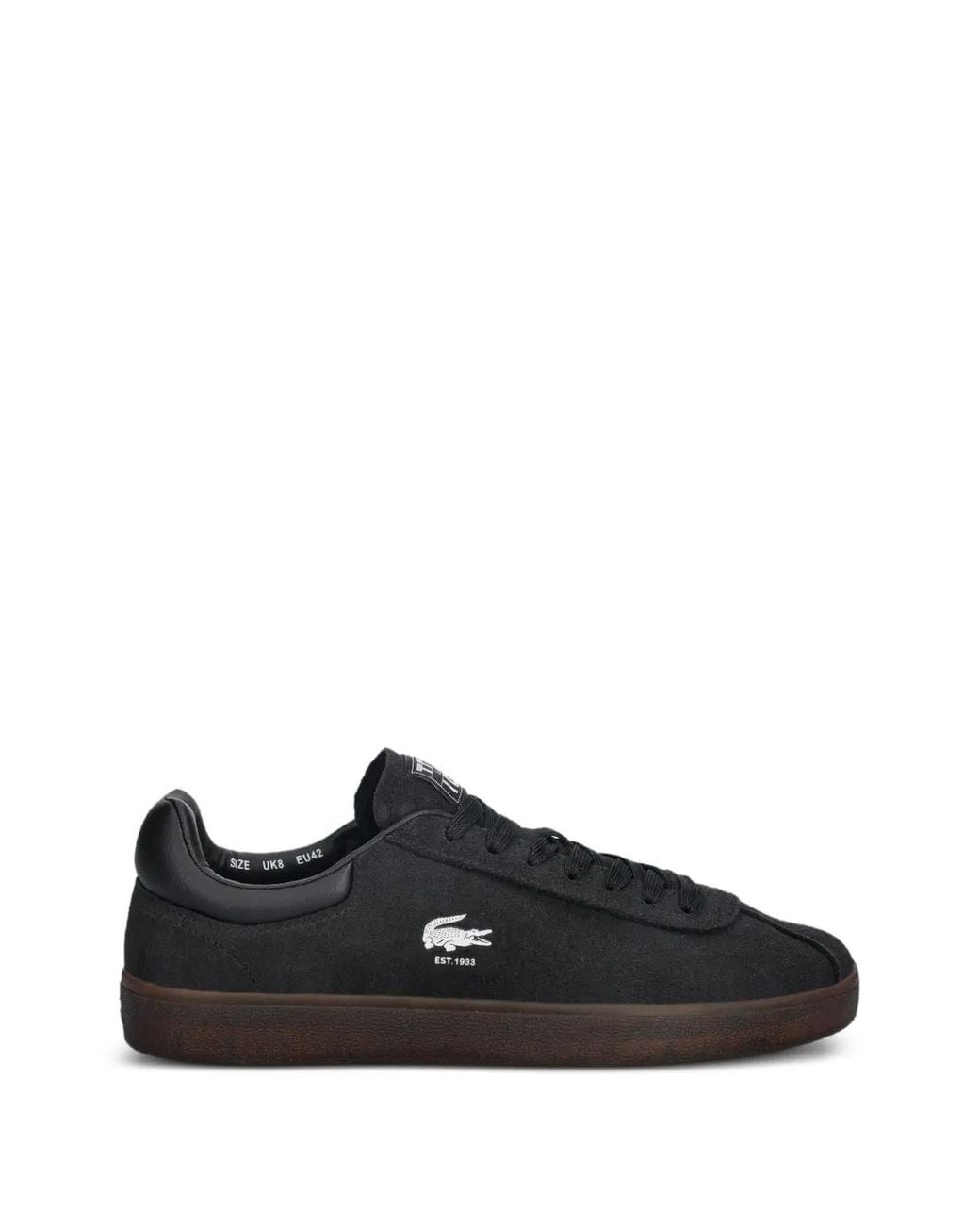 Lacoste Black Baseshot Lace-Up Sneakers for men
