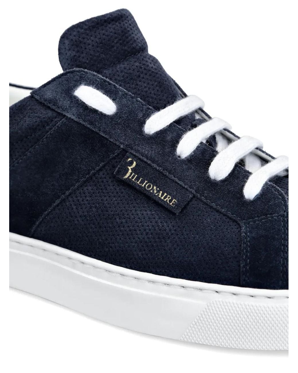 Billionaire Blue Baskets En Daim for men