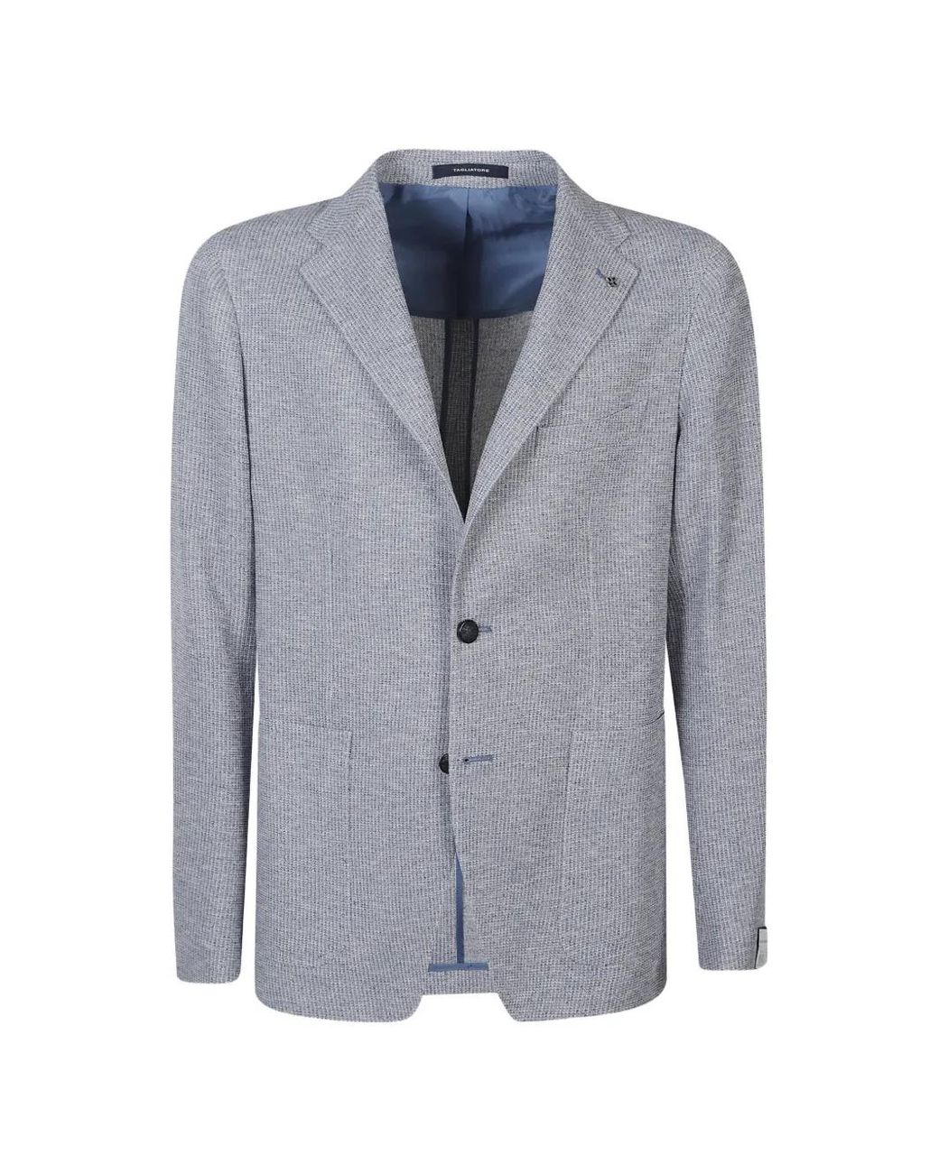 Tagliatore Blue Notched-Lapel Blazer for men