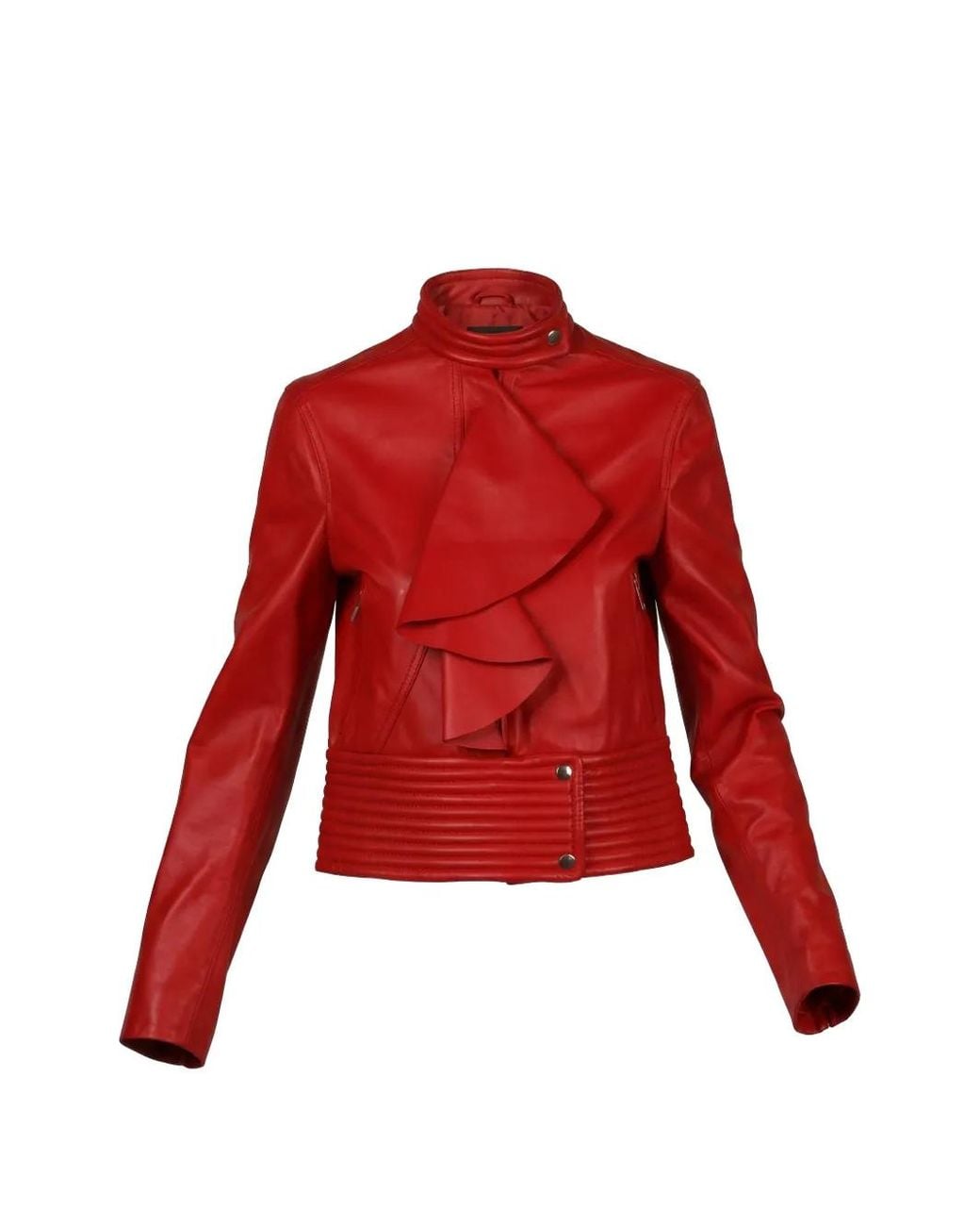 Valentino Garavani Red Ruffled Jacket