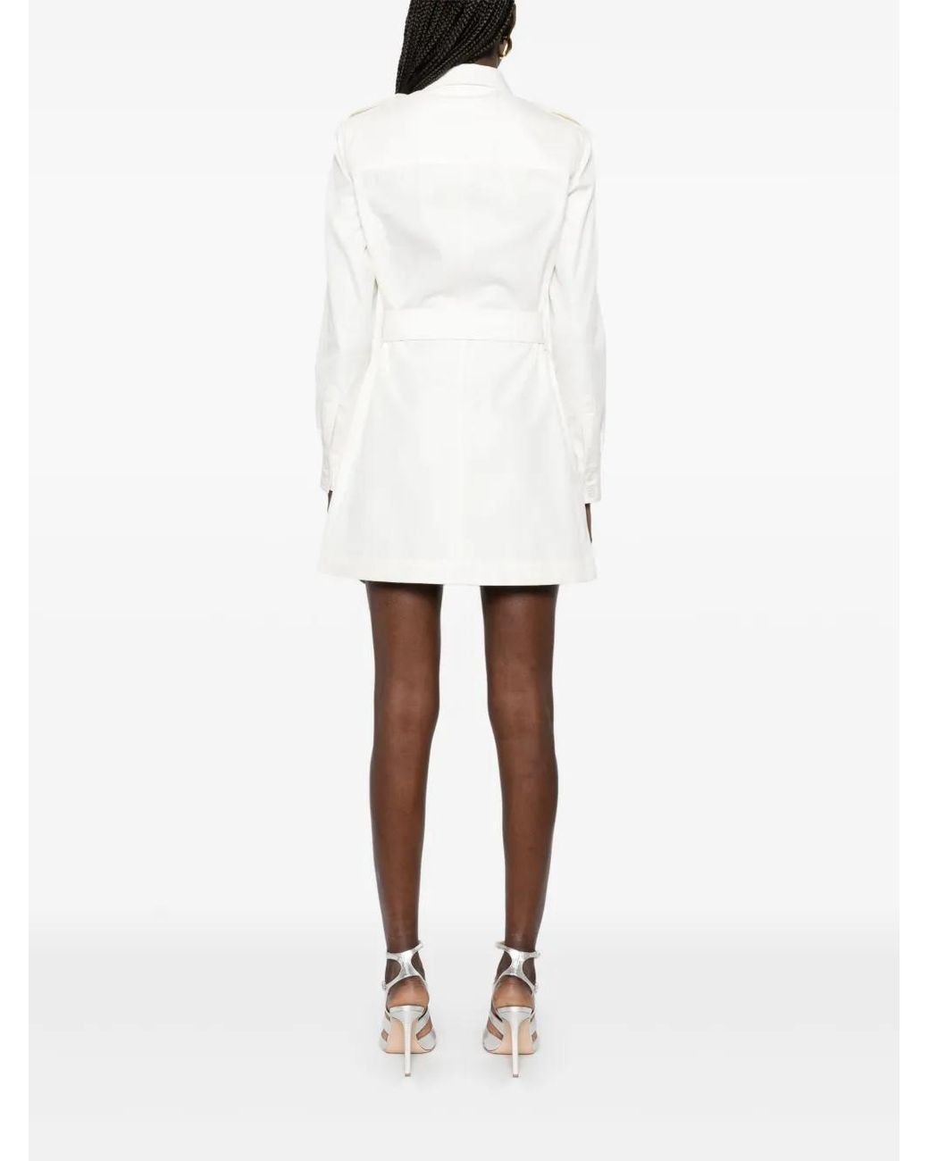 Tom Ford White Belted Shirt Mini Dress