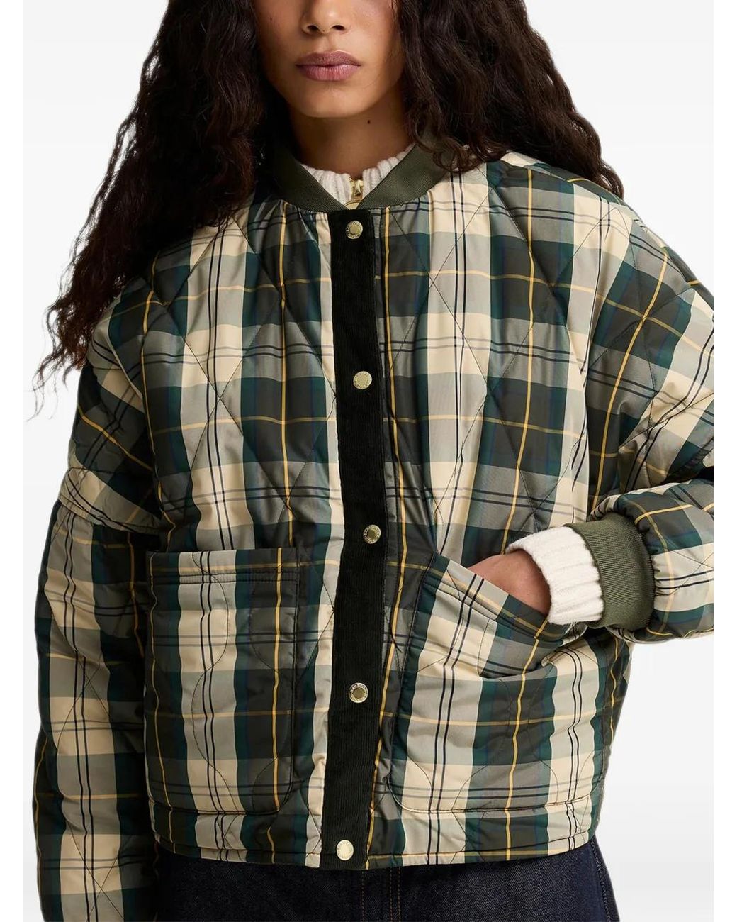 Barbour Green Ravenshill Reversible Quilted Jacket